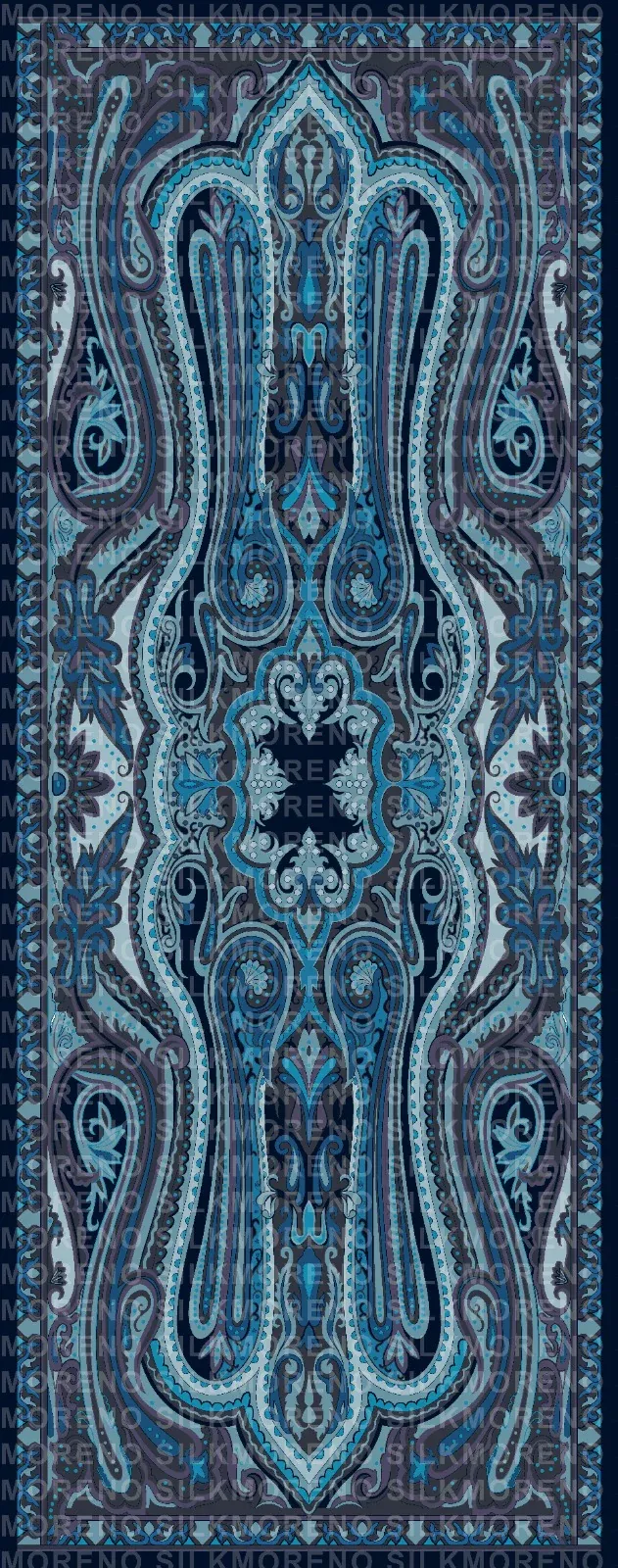 Moreno Blue Lavinia / Wool Silk